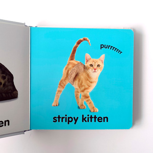 Best-seller jouets éducatifs préscolaires chatons bébé anglais <span class=keywords><strong>livre</strong></span> d'images toucher et sentir <span class=keywords><strong>livre</strong></span> pour enfants - Product Image 4