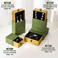 Boîte à bijoux coulissante en carton de luxe et sac en papier personnalisés, en stock – Emballage pour colliers et bijoux