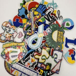 Patchs brodés colorés et écologiques pour chapeaux, pour la sensibilisation à l'autisme - Product Image 6