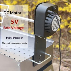 Parrilla Eléctrica Giratoria Automática de Carbón con Construcción Metálica para <span class=keywords><strong>Barbacoa</strong></span> al Aire Libre - Product Image 4