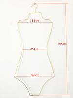 Cintre de maillot de bain de haute qualité Bikinis Cintres en forme de corps pour bikini