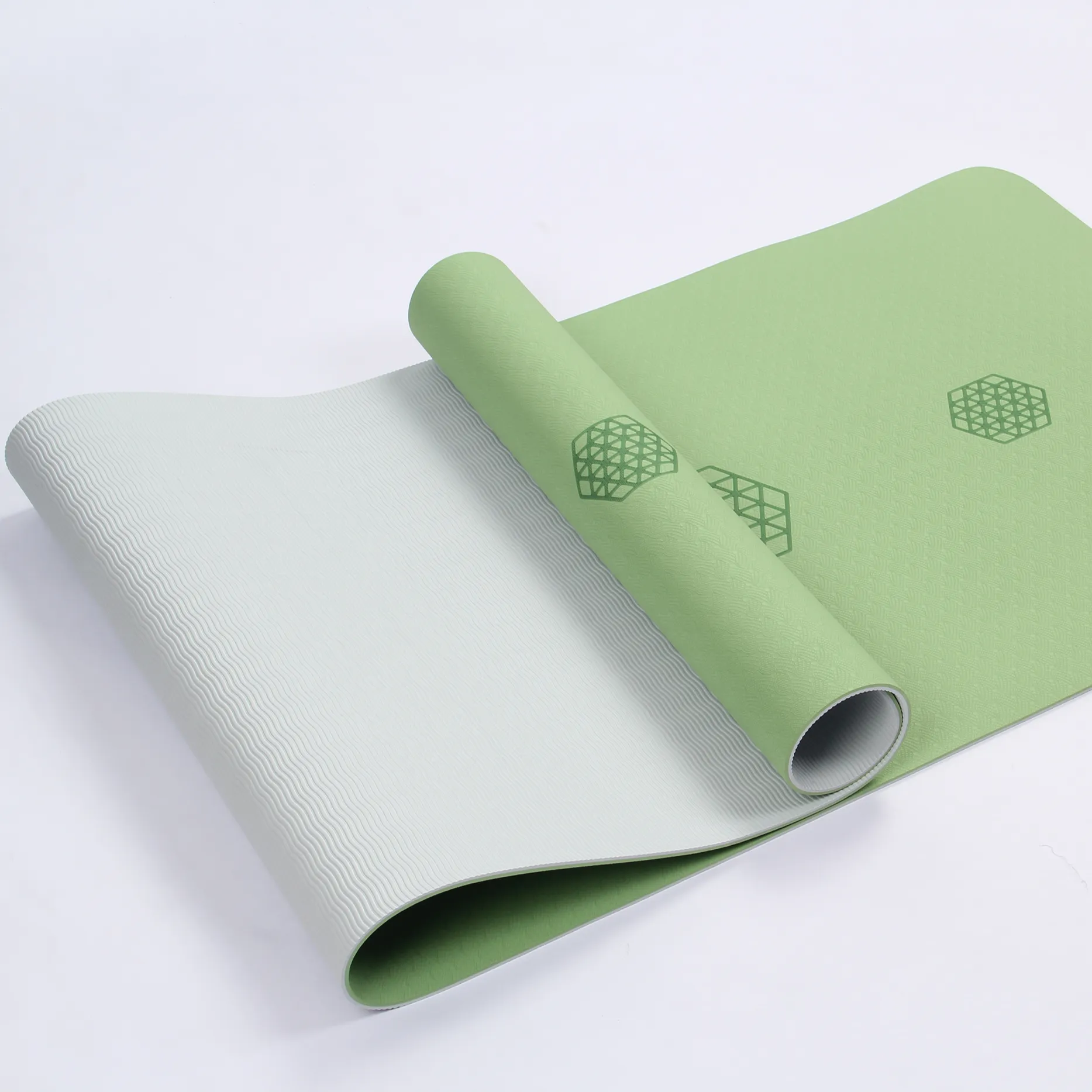 Custom Antislip Skipping Fitness Yoga Springen Touw Mat Gedrukt Ecologische Nieuwe Tpe Yoga Mat Leverancier