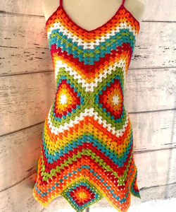 Vestido largo <span class=keywords><strong>de</strong></span> ganchillo sin mangas para mujer, ropa <span class=keywords><strong>de</strong></span> playa, cuadrado, para <span class=keywords><strong>verano</strong></span> - Product Image 4