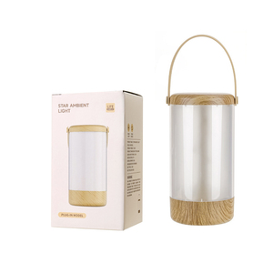 Star Ambient <b>Light</b> Plug-In LED Warm White 2700K Wood Minimalist Design Middle Size Home Night <b>Light</b> - Product Image 1