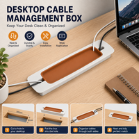 Personalización ABS Cable Cubby Tabletop Toma de corriente oculta Caja de ojales