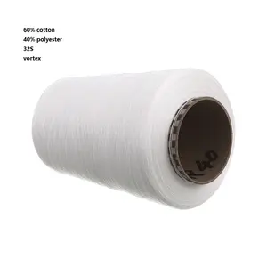 60% Cotton 40% Polyester 32S/1 Vortex/MVS Yarn Blended Yarn CT6040 CVC Yarn Raw White Yarn For Knitting And Weaving