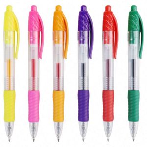 Customizable Gel <b>Pen</b> with Blue Red Purple Green Body <b>Colors</b> Durable Plastic Material 0.5mm and 0.7mm Sizes - Product Image 2