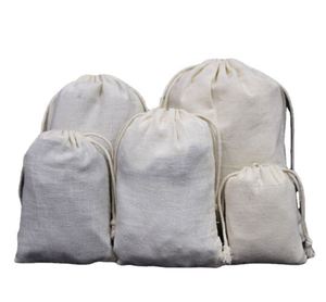 Customizable Canvas Cotton Double <b>String</b> Handbag Shoe Dust Drawstring <b>Bag</b> Recyclable Eco-Friendly for Food Snack Packaging Logo - Product Image 4