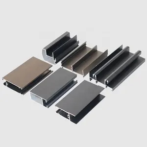 25 series aluminum profile for sliding window anodized matt sandblast bronze and black factory direct aluminium profile kitchen