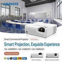 Projecteurs laser intelligents DLP Vista CAAVITS 4000 5000 lm pour conférences, entreprises, éducation, résolution 1080p, système Android