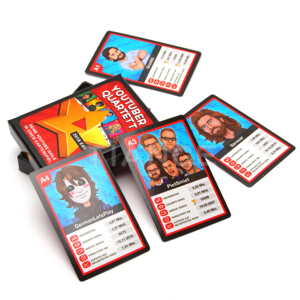 OEM/ODM vente à chaud impression personnalisée 57*87mm /63*88mm/ <span class=keywords><strong>Quartet</strong></span> jeu de cartes à collectionner - Product Image 1