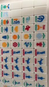 Mahjong de luxe moderne américain en acrylique rose, 160 tuiles, couleur personnalisée, durable, écologique, pliable, portable, peint à la main, pour l'intérieur - Product Image 5