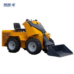 WGZN จัดส่งฟรี มินิสกิดสเตียร์ลอร์เดอร์ CE Epa เครื่องยนต์คูโบต้า มินิลอร์เดอร์แบบตีนตะขาบ 500 กก. 1 ตัน มินิวีลลอร์เดอร์สำหรับขาย - Product Image 1