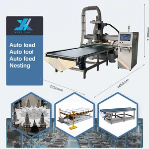 ماكينة توجيه تعمل بالتحكم الرقمي بواسطة الحاسوب طراز 1325 من JX AUTO CNC، جهاز توجيه يعمل بالتحكم الرقمي بواسطة الحاسوب للتعليق بالأعمال الخشبية