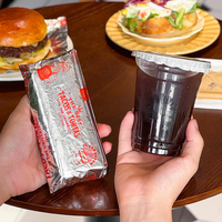 Emballage personnalisé jetable isolant pour hamburgers, papier d'emballage pour poulet frit, papier d'aluminium enduit de PE, emballage pour la restauration rapide