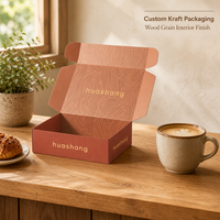 Boîte d'expédition en carton ondulé de luxe personnalisée pour cadeaux, emballage en carton ondulé pour colis postaux