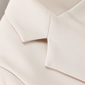 Apricot Women's Blazer Solid Color Slim Fit Wool Blend Professional Wear Commuting Style - Product Image 4