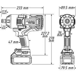 HAZET - 9213-1000 Llave de impacto inalámbrica 3/4 ''-sin baterías y cargador IMPACTOS Y TALADROS INALÁMBRICOS - Product Image 2