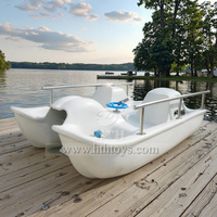 Fabrikpreis 4-Sitzer Freizeitboot mit Pedalen Günstiges Plastik-Wasserspielgerät