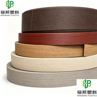 Bande de chant PVC, épaisseur 0,4-2 mm, motif grain de bois, couleur unie, pour panneaux MDF de meubles, vente en gros usine, taille personnalisée