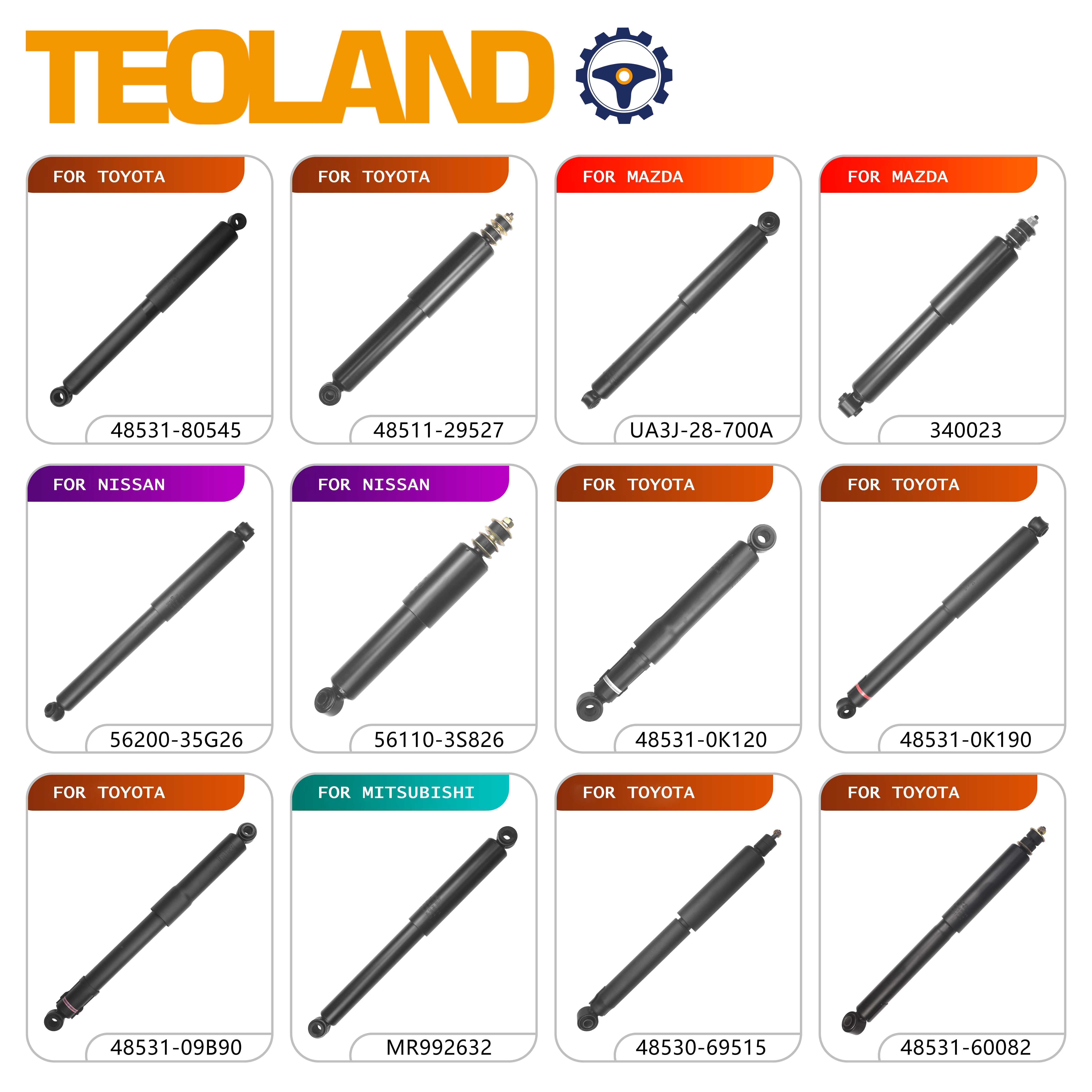 High Quality Auto Parts - New Rear Shock Absorber for Toyota