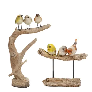 Groothandel Vintage Vogel Liefhebbers Sieraden Hoofddeksels Magazijnstellingen Decoratieve Hars Ambachten