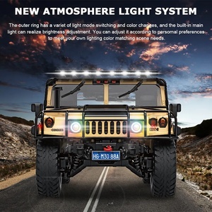 Hg P415a Pro Nâng Cấp Âm Thanh Ánh Sáng 1:10 2.4G 4WD Kim Loại Hum H1 Bọc Thép <span class=keywords><strong>RC</strong></span> Xe Bán Tải Sở Thích Xe Đài Phát Thanh Điều Khiển 4X4 Đá Crawler - Product Image 5
