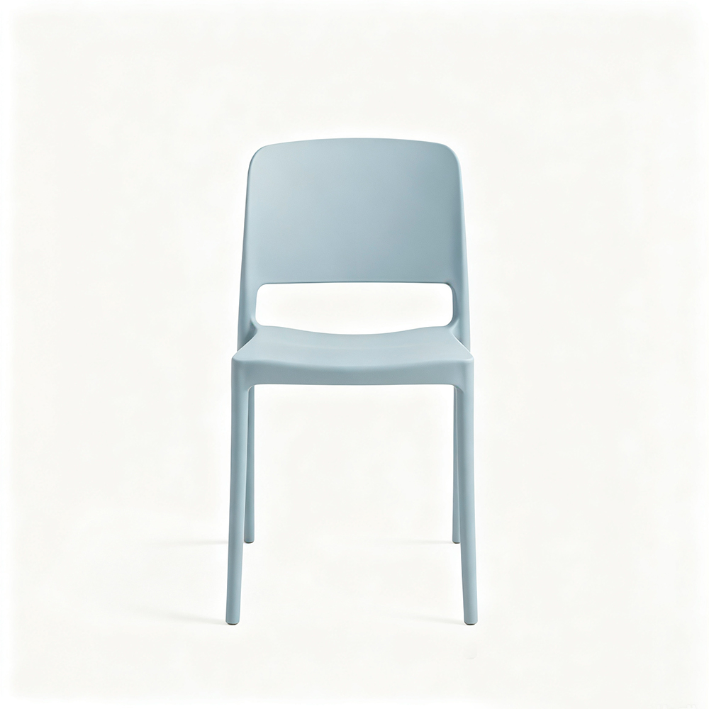 Light Blue Plastic Dining Chair