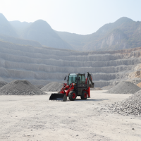 Ekskavator Mini Towable Laris Manis Bersertifikasi CE EPA, Loader Backhoe Mini Besar, Retroexcavadora, Traktor Pertanian 4x4, Loader Backhoe Kecil