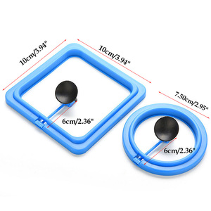 수족관 플로팅 피더 링 어항 플라스틱 피더 사각형 수족관 피더 - Product Image 1