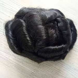 Peluca de Cabello 100% virgen remy para hombre, tupé suizo de encaje frontal, parche de cabello para hombre - Product Image 3