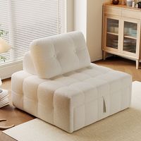 Canapé-lit convertible en tissu inclinable, pliable, multifonctionnel, 2 en 1, rétractable, salon, chambre à coucher, petit appartement