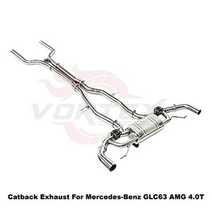 ระบบท่อไอเสียแบบ Catback Vortex Valvetronic สำหรับ Mercedes-AMG GLC63 GLC63S X253 4.0T V8 SS304 ชุดแต่งเพิ่มสมรรถนะ - Product Image 2