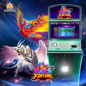 Machine de jeu d'adresse à monnayeur, version anglaise, Nevada, États-Unis, avec support métallique et rouleau, modèle Mars Fortune - Product Image 1