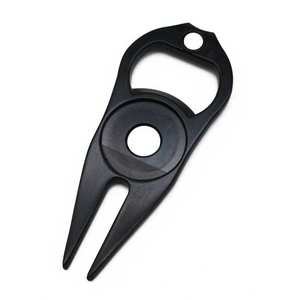Grosir aksesoris Golf Logo kustom 2 in 1 logam alat Divot Golf dengan pembuka botol alat perbaikan Golf - Product Image 4