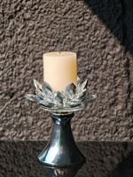 Porte-bougie d'aromathérapie de luxe haut de gamme en cristal en forme de fleur - Semi-fait main, centre de table romantique pour la maison, cadeau de pendaison de crémaillère