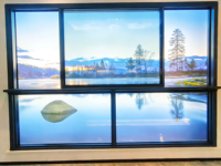 Ventanas Corredizas Horizontales Automáticas de Tres Vías, 6 m de Largo, Convertibles, Dos Correderas Grandes de Vidrio, para Dormitorio, Cocina, Uso en Exteriores