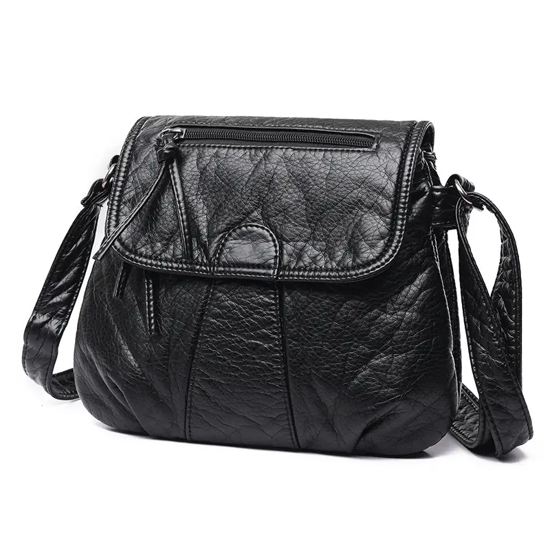 Crossbody Bags For Women Pocketbooks Soft PU Leather Purses and Handbags Multi Pocket Shoulder Bag