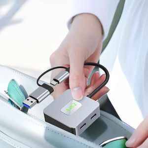 อะแดปเตอร์ฮับแยกพอร์ต USB 3.2 <span class=keywords><strong>Gen2</strong></span> แบบ 4 พอร์ต พร้อมพอร์ต Type C ความเร็ว 10Gbps สำหรับ MacBook <span class=keywords><strong>Pro</strong></span> Air <span class=keywords><strong>iPad</strong></span> <span class=keywords><strong>Pro</strong></span> แล็ปท็อป คอมพิวเตอร์ตั้งโต๊ะ - Product Image 4
