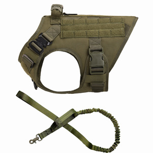 Arnés Deportivo para Perros Grandes, Chaleco de Entrenamiento Táctico MOLLE de Nailon para <span class=keywords><strong>Pastor</strong></span> <span class=keywords><strong>Alemán</strong></span> y <span class=keywords><strong>Malinois</strong></span>, con Correa - Product Image 5