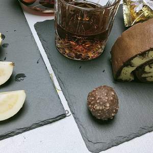 2023 Tabletex <span class=keywords><strong>ardoise</strong></span> naturelle assiette carrée sushi steak <span class=keywords><strong>ardoise</strong></span> noir nourriture occidentale assiette créative assiette de barbecue japonaise - Product Image 5