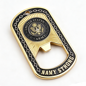 ที่เปิดขวดรูปป้ายห้อยคอ สลักลายธีมอินทรีและนางฟ้า แบบเคลือบเงา 3 มิติ ของที่ระลึกสำหรับวันพ่อและวันรับปริญญา - Product Image 2