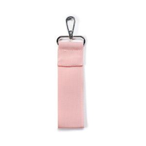 Porte-clés porte-clés en tissu blanc mignon rose brodé porte-clés promotionnel personnalisé pour les filles - Product Image 1