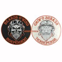 Moto Grande Taille Biker Crâne Patches Broderie pour Veste Cuir