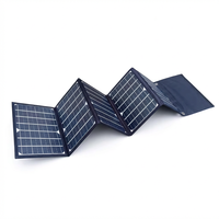 Chargeur solaire monocristallin pliable haute efficacité 40W avec double sortie USB (QC3.0) et 18V pour batteries externes et batteries 12V