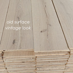 Suelo de parquet Versalles con laca UV o aceitada natural desgastada y desechada a mano, suelo de madera de roble y de ingeniería para casa de Villa - Product Image 6