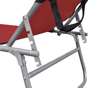 Chaise <span class=keywords><strong>de</strong></span> plage portable pour dormir Chaise longue <span class=keywords><strong>de</strong></span> pelouse palmée pliante - Product Image 6