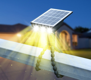 Projecteurs solaires encastrés pour pelouse, 3 LED, IP65, pour cour rurale, éclairage <span class=keywords><strong>solaire</strong></span> décoratif de jardin - Product Image 2