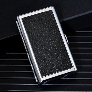 Vitrine à cigarettes <span class=keywords><strong>en</strong></span> métal et <span class=keywords><strong>cuir</strong></span> de qualité supérieure-Support de luxe résistant aux odeurs pour la vente au détail ou le voyage (marque personnalisée) - Product Image 4