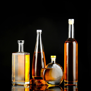 Bouteille en verre <span class=keywords><strong>de</strong></span> vin <span class=keywords><strong>de</strong></span> glace <span class=keywords><strong>de</strong></span> jus <span class=keywords><strong>de</strong></span> fruits clair givré <span class=keywords><strong>de</strong></span> 250ml 500ml avec liège - Product Image 5